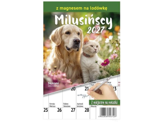Kalendarz 2027 Milusi�scy z magnesem #3728