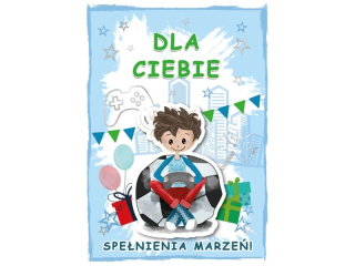 Kartka dla dzieci ARMIN STYLE GM-1113 Spenienia Marze dla chopca 3D