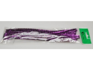 Druciki kreatywne PAULA 30cm 20szt. fioletowe