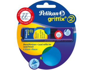 Wkad do owka Pelikan Griffix 2x3 szt. HB blister