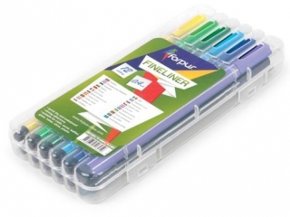 Cienkopis 12 kol ETUI plastikowe