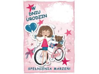 Kartka dla dzieci ARMIN STYLE GM-1116 Urodzinowa z Wymiennymi Cyframi 3D