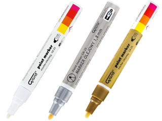 Marker olejowy Grand biay /srebrny /zoty