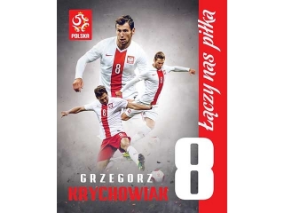 PLAKAT KIBICA 40x50cm PZPN Nr.1 Grzegorz Krychowiak