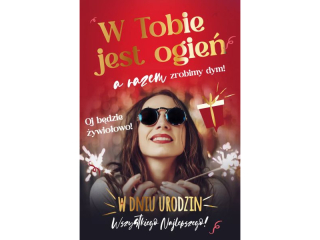 Kartka urodzinowa ARMIN STYLE AS-35 Zocona "W Tobie jest ogie"