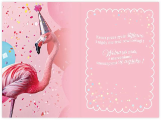 Kartka urodzinowa KZK B6 Zwierzaki nr.43 "Poka� sw�j styl"