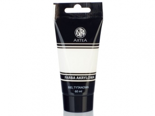 Farba akrylowa ASTRA Artea tuba 60ml - biel tytanowa