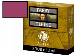 Farby olejne ASTRA tuba 18ml - kraplak rowy