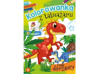 Kolorowanka SKRZAT z tatuażami - Małe dinozaury