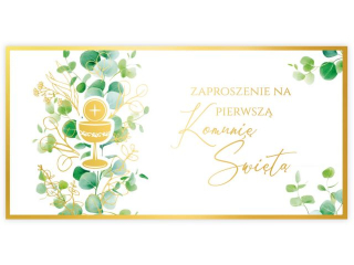 Zaproszenia na Komunię Św. KZK KO-53 Kielich