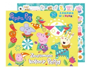 Kolorowanka MSZ Świnka Peppa- Zabawa w kolory- Zwariowany