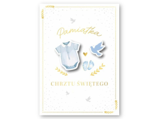 Kartka na Chrzest ARMIN STYLE B6 GM-1325 dla chłopca