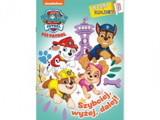 Kolorowanka MSZ Psi Patrol- Wzory i kolory- Szybciej, wyej