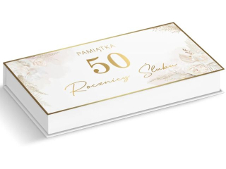Pudeko na pienidze - Pamitka 50 rocznicy lubu, elegancki prezent na rocznic ARMIN STYLE PD-20