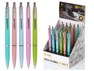 Długopis automatyczny Zenith 7 Pastel - display 20 sztuk mix