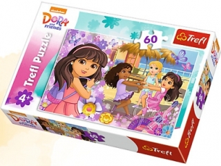 Puzzle 60 TREFL Dora i przyjaciele - Taniec i muzyka