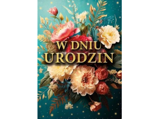 Kartka urodzinowa ARMIN STYLE FL-34 efekt 3D kwiatowa