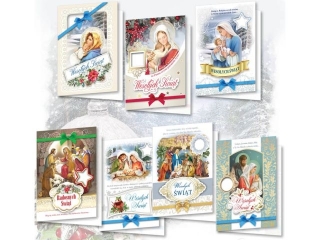 Kartki witeczny TOP B6 BNGHOP Nalepki , folia HS , opatek religliny