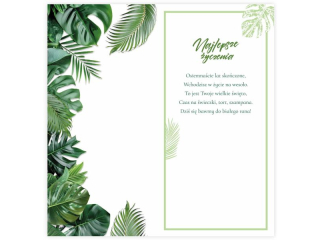 Kartka na osiemnastkę KZK nr.15 złocona z elementami 3D