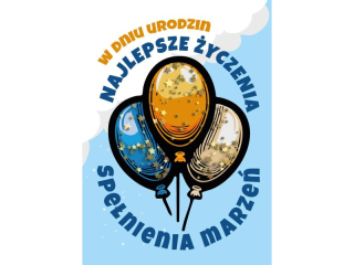 Kartka urodzinowa ARMIN STYLE KF-03 Konfetti "Balony"