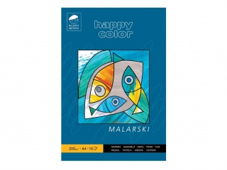 Blok malarski HAPPY COLOR Młody Artysta, A4 10k. 200g