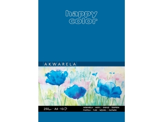 Blok akwarelowy A4 10k. HAPPY COLOR 250g