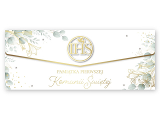 Kartka - koperta na pieni�dze na I Komuni� ARMIN STYLE LUX-206