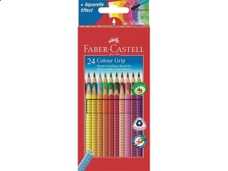 Kredki 24 kolorów FABER-CASTELL Grip 2001 opakowanie kartono