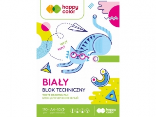 Blok techniczny A4 10k. HAPPY COLOR Happy Friends 170g