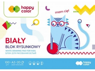 Blok rysunkowy A3 20k. HAPPY COLOR Happy Friends 100g