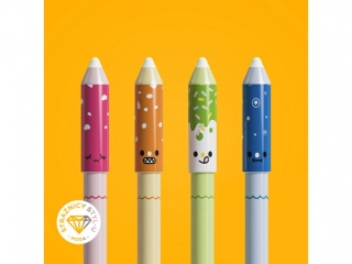 Długopis usuwalny HAPPY COLOR Buźki 0,5mm, niebieski