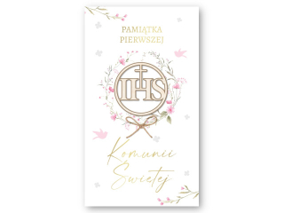 Kartka na Pierwsz� Komuni� ARMIN STYLE KP-299 dla dziewczynki