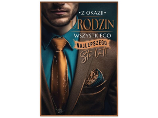 Kartka urodzinowa KZK B6 M�ska nr33 „Garnitur"