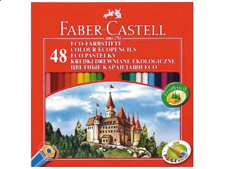 Kredki 48 kolorów FABER-CASTELL Zamek +temperówka