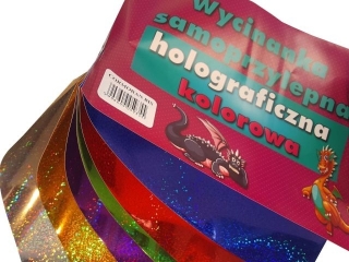 Wycinanka samoprzylepna CORMORAN A4 6k. Holograficzna koloro