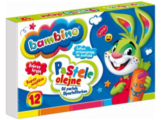 Pastele olejne BAMBINO 12 kolorów HURT