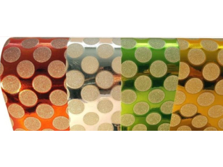 Karton A2 220g Brokatowo-metalizow. mix duże kółka (1op=12ar)