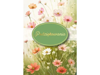 Kartki karnet GM-1228 Podziękowania