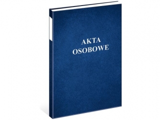 Teczka akt osobowych oklejana zielona [opakowanie=5szt]
