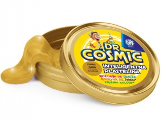 Inteligentna plastelina Dr Cosmic metaliczna - złota "Płynne