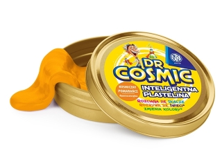 Inteligentna plastelina Dr Cosmic fluorescencyjna - pomarańc