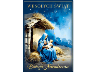 Kartka witeczna ARMIN STYLE FL-37 z efektem 3D MARYJA I DZIECITKO JEZUS