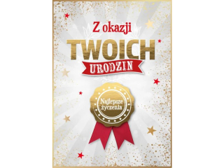 Kartka urodzinowa ARMIN STYLE GM-1300 "Najlepsze �yczenia"