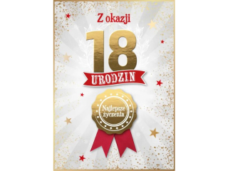 Kartka urodzinowa ARMIN STYLE GM-1288 "18"