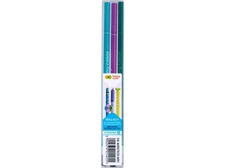 Wkady do dugopisu wymazywalnego HAPPY COLOR Standard A, 0.5mm, miks 3 kol:turkus, fiolet, oliwk