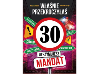 Kartka urodzinowa ARMIN STYLE GM-1266 "Przekroczy�e� 30 - Otrzymujesz Mandat"