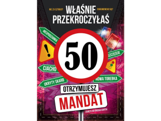 Kartka urodzinowa ARMIN STYLE GM-1270 "Przekroczy�e� 50 - Otrzymujesz Mandat"