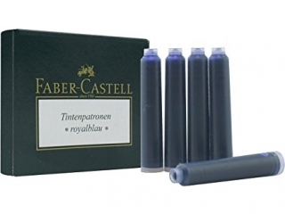 Naboje atramentowe FABER-CASTELL niebieskie 6szt. kartonik