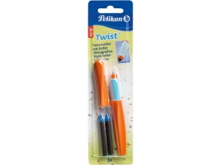 Pióro kulkowe PELIKAN Twist R457 pom/nieb +2 naboje