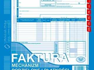 Faktura - 2/3 A4 mechanizm podzielonej patnoci netto-pena